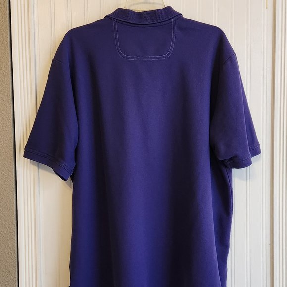 TOMMY BAHAMA Men's Purple Pima Cotton Polo Shirt - 2XL - Picture 4 of 5